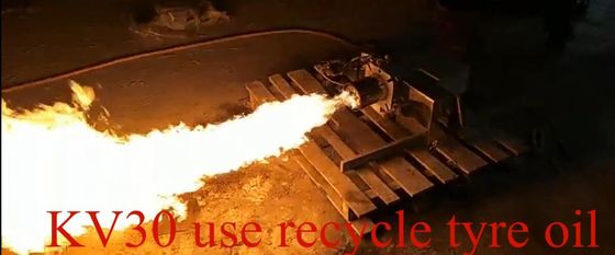 270 kW Recycle Tire Oil Burner Brandlengte kan verder worden aangepast