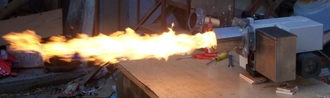 Stabiel brandsel voor plantaardige olieafval 114 mm buisdiameter met drie sproeiers 0