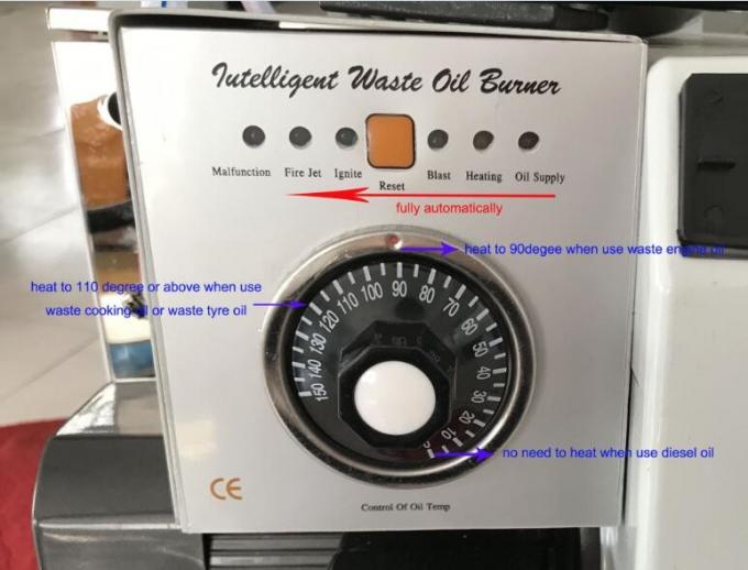 15 L / H afvalgroenteoliebrander, 200 kilowatt industriële afvaloliebrander 0