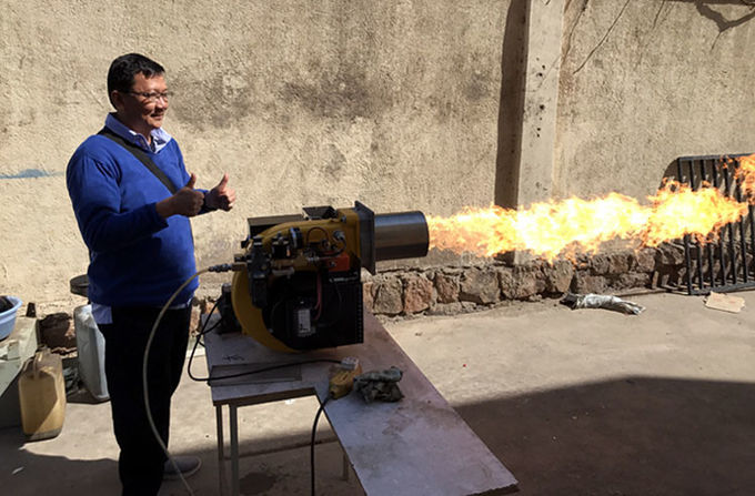 600000 Kcal Industrieel afvalbrandstofbrander 160 millimeter buisdiameter 0