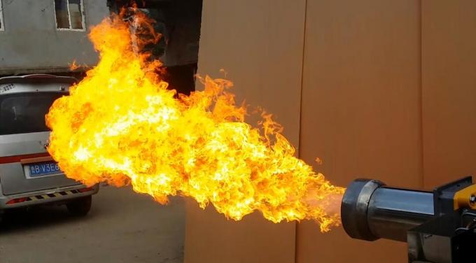 1000 kilowatt afvaloliedruppelbrander met drie vlammen 8 bar werkdruk 0