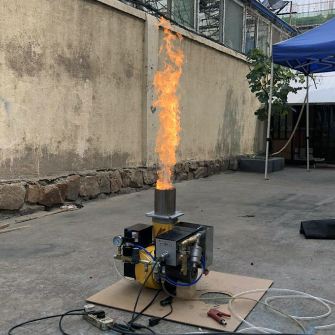 Verticale oven voor het verbranden van verbruikte olie 8 bar Werkdruk laag verbruik 0
