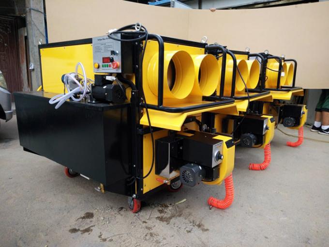 Verwarmer voor olielolie voor motoren met een hoog vermogen 1850 x 900 x 1270 mm met een olietank van 100 l 0