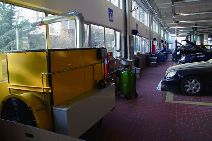 Geel 300 kg afval motor olie verwarmer slijtagebestendige werkdruk 8 bar 0